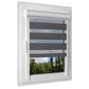 Рулонная штора день/ночь Унистайл LKRZCHER050220, 50x220 см, цвет черный