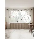 Тюль Joyarty tul_26994_145x180 на шторной ленте 180x290 см цвет черный, оранжевый, розовый