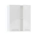 Шкаф навесной 60см с двумя дверцами Джаз В600 Белый/ Белый глянец