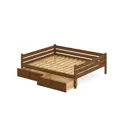 Кровать Solarius Tahta140-160temd-2yash 150 x 63 x 170 см сосна цвет коричневый