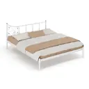 Кровать Стиллмет Лилия 185 x 97.5 x 206 см металл цвет белый