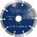 Диск алмазный по бетону Solga Diamant 13703125 с сегментированной кромкой 125x22.23x2.4 мм