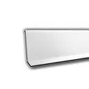 Плинтус напольный алюминий Белый Матовый 40x2500x10 мм