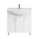 Тумба под раковину RUVANN NEWA 80 в ванную напольная v1 цвет белый