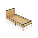 Кровать Solarius kr80loft-net-black-full 85 x 90 x 206 см сосна цвет без шлифовки и покраски;черный