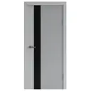 Дверь межкомнатная DK-doors Lux 08 остеклённая 70х200см ПВХ цвет велютто ферро без замка и петель