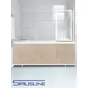 Экран под ванну Siriusline 150 см алюминиевый профиль цвет Бежевый мрамор