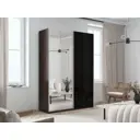 Шкаф-купе Мебельная компания е1 500280 230x160х57 см 8 полок лдсп цвет венге