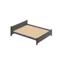 Кровать Solarius Двуспальная Классика мягкая 1369 150 x 63 x 200 см массив сосны цвет темно-серый/венге