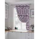 Штора Helga Рикенрис TD-530275 на шторной ленте, 180x150 см, цвет фиолетовый