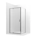 Душевая перегородка Ambassador 111021104KX-100KX 100x200см хромированный профиль
