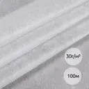 Флизелин IdealTex клей PA точечный 30г/м² белый 6030W 90см рул.100м 6030.W.30.БЕЛ