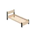 Кровать Solarius Мишка орто основание mkr-obiv-rs3-ser80-190-orto 90 x 80 x 200 см дерево цвет бежевый/антрацит