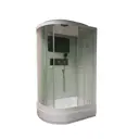 Душевая кабина Parly BMM120R 120x80см высокий поддон профиль белый стекло прозрачное