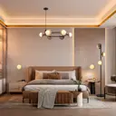 Люстра подвесная светодиодная St luce Noon Sl1521.413.06 11 м² теплый белый (желтый) свет цвет черный