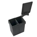 Ведро Firmax 34.5x36.9x25 см Пластик цвет серый