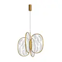Светильник подвесной светодиодный Odeon Light Piuma Od_6664_53l 22 м² теплый белый (желтый) свет цвет старая бронза