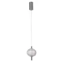 Светильник подвесной светодиодный Myfar Mr2120-1pl 4 м² теплый белый (желтый) свет цвет серый/серебристый