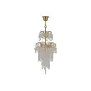 Люстра подвесная Arti lampadari Sardinia gold e 1.5.30.105 g 4 лампы 8.9 м² цвет прозрачный золотой