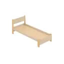 Кровать Solarius Мишка сплошное основание 90 x 80 x 200 см дерево цвет бежевый;лакированный