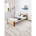 Кровать Solarius Мишка сплошное основание mkr-obiv-rs3-temd80-200-full 90 x 80 x 210 см дерево цвет бежевый/темный дуб