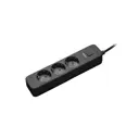 Сетевой фильтр Perfeo PF_C3954 3x0.75 5 м 3 розетки с заземлением 2500 Вт цвет черный