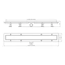 Трап для душа Plastbrno Design 4 SZH комбинированный затвор 71x12,2 см