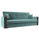 Диван Лига диванов Валенсия 210x90x85 см велюр цвет бирюзовый