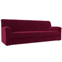 Диван Лига Диванов Карелия 236x90x88 см микровельвет цвет бордовый