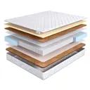 Матрас Dreamexpert Natural Mix Hard PS1000 DEXDE7631037 100x175x22 см независимый пружинный блок 1.5-спальный