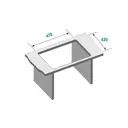 Мойка для кухни Gerhans K35044B/K4855U-12 44x50 см глубина чаши 22 см нержавеющая сталь цвет графит