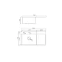 Мойка для кухни Gerhans K37851G-L 51x78 см глубина чаши 22 см нержавеющая сталь цвет золотой