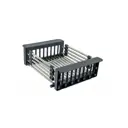 Органайзер Gerhans 20x9x44 см нержавеющая сталь цвет графит