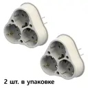 Розетка Ne-ad 1003-A с заземлением 220-250 В 16 A цвет белый