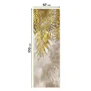 Рулонная штора блэкаут At Home AT780835, 57x170 см, цвет бежевый, золотой