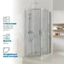 Душевая ширма GuteWetter 1388000074 110x110см 1/4 Круга цвет хромированный