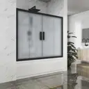 Ширма на ванну GuteWetter 4186322394 225см прямоугольная цвет черный