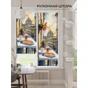 Рулонная штора At Home Лирикас AT782532068 68x170 см, цвет синий