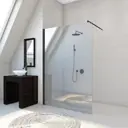 Душевая перегородка Gutewetter 285575110 83x194см черный профиль