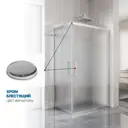 Душевой уголок Gutewetter 1659618340 прямоугольник 95x85см серебро профиль эффект стекла матовый