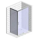 Душевой уголок GUTEWETTER GWMPSLRC863A 4698032788490, прямоугольный, 80x115x200 см, прозрачное стекло