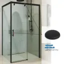 Душевой уголок GUTEWETTER GWMPSLRC863A 4698032792411, прямоугольный, 85x140x200 см, прозрачное стекло