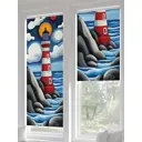 Рулонная штора блэкаут At Home Лертонт AT783495062 62x170 см, цвет белый