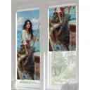 Рулонная штора блэкаут At Home Лертонт AT783520062 62x170 см, цвет белый