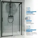 Душевой уголок GUTEWETTER GWMPSLRC863B 4698032825058, прямоугольный, 90x160x200 см, прозрачное стекло