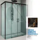 Душевой уголок GUTEWETTER GWMPSLRC865 4698032858681, прямоугольный, 70x160x200 см, прозрачное стекло