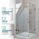 Душевой уголок GUTEWETTER 4698032929282, квадратный, 90x90x200 см, прозрачное стекло