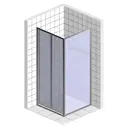 Душевой уголок GUTEWETTER 4698033011030, квадратный, 80x80x190 см, прозрачное стекло