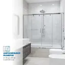 Шторка на ванну GUTEWETTER GWMPSLPR864 165x160 см цвет фурнитуры хром блестящий, стекло бесцветное