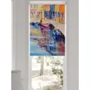 Рулонная штора блэкаут At Home Лирстик AT783447057 57x170 см, цвет синий